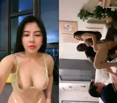 Quando seus pais estavam fora, Uyen convidou o namorado para vir para realizar ações sexuais